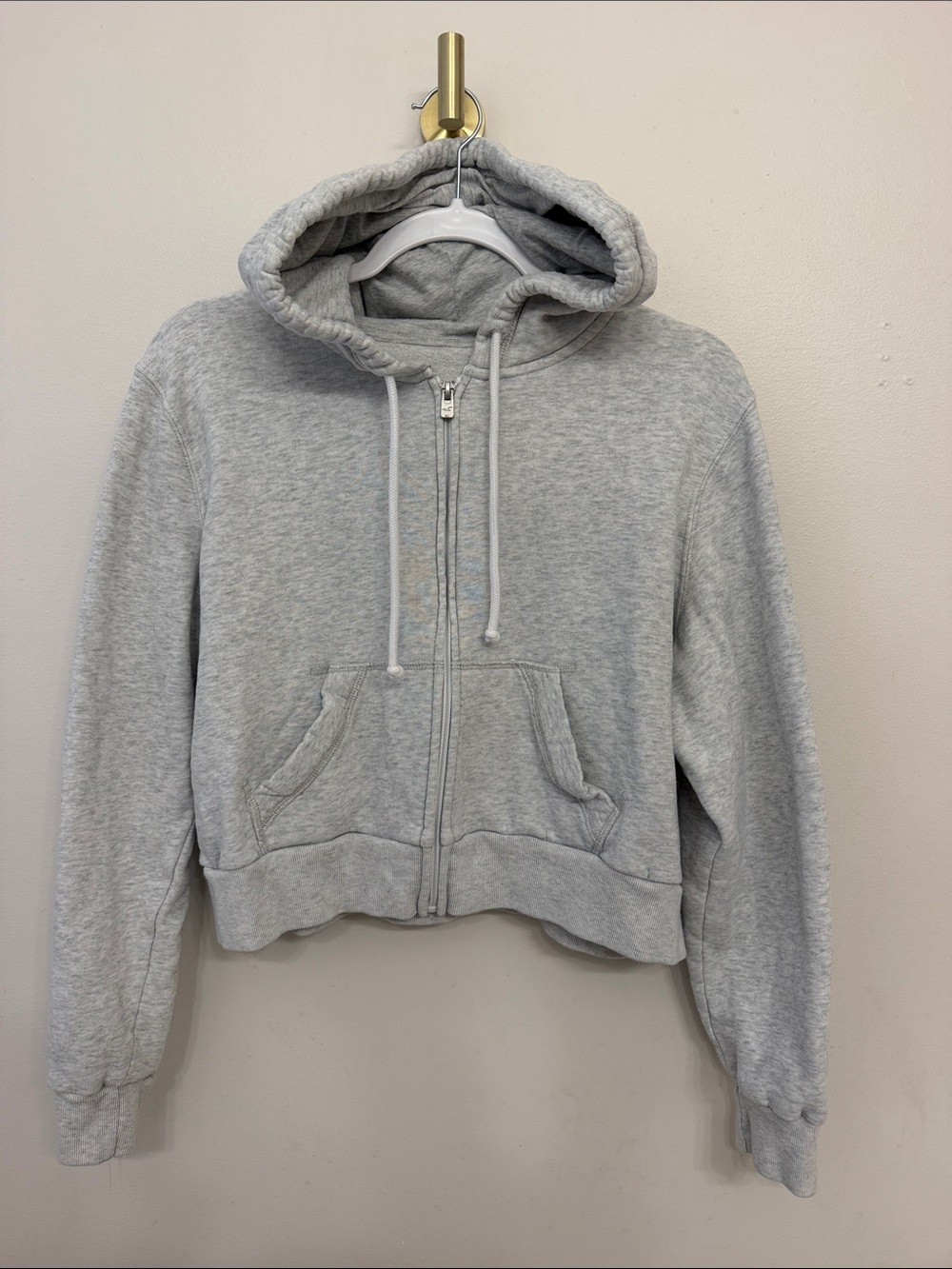 Hollister Cropped Zip-Up Hoodie